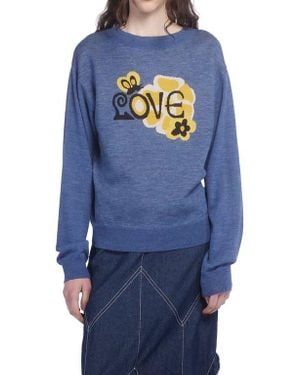 Anna Sui Love Knitwear Sweater - Blue