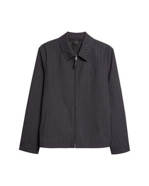 Burberry Bloomsbury Pinstripe Wool Jacket - Black