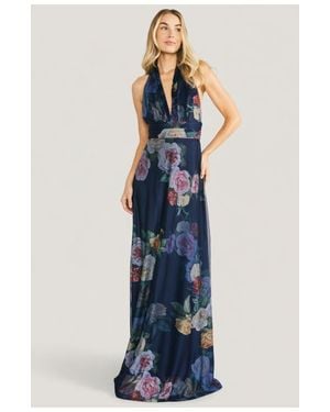 Baltic Born Dresden Halter Maxi Dress - Blue