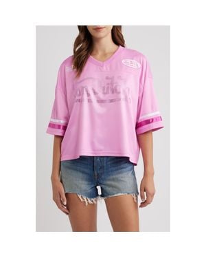 Von Dutch Cropped Football Jersey - Purple