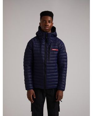 Jacket Satell1Te Long Sleeve Hooded Jacket - Blue