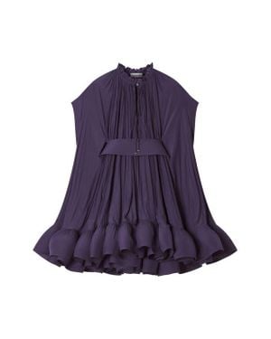 Lanvin Short Charmeuse Dress - Purple