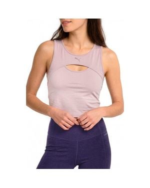 PUMA Shape Keyhole Performance Tank - Purple