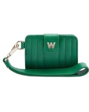 Wolf Mimi Credit Card Holder With Wristlet - Green