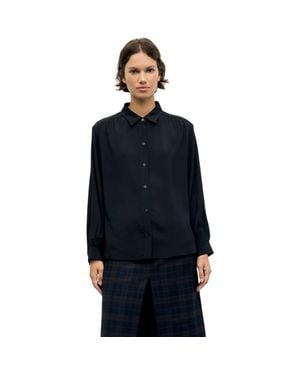 Gerard Darel Lilie Pleat Detail Shirt - Blue