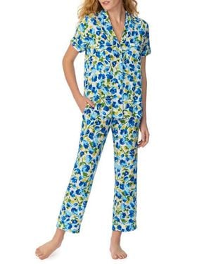 Kate Spade Print Crop Pajamas - Blue