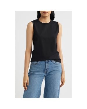 Mavi Cotton Muscle Tank - Black
