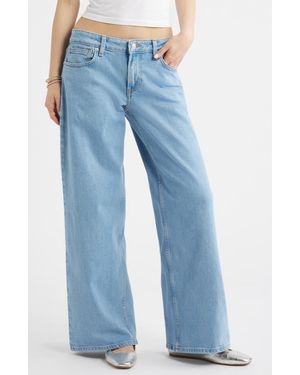 BP. Low Rise Baggy Wide Leg Jeans - Blue