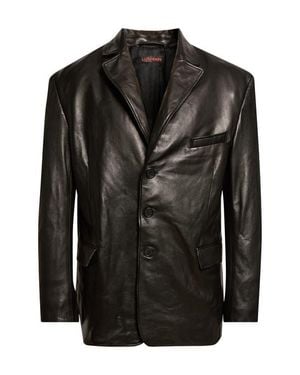 Lu'u Dan Leather Blazer - Black