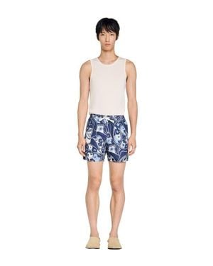Sandro Hippie Swim Shorts - Blue