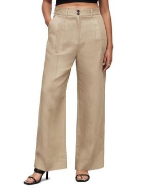 AllSaints Petra Wide Leg Pants - Natural