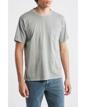 Rag & Bone Classic Fit Garment Dye Pocket T-Shirt - Gray