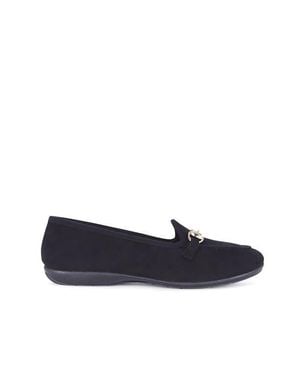 Menina Step Royal Suede Buckle Slipper - Blue