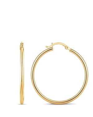 DEVATA Classic Hoop Earrings - Metallic