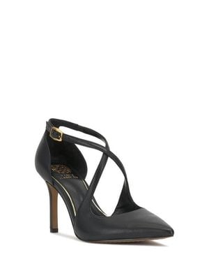 Vince Camuto Noreta Ankle Strap Pointed Toe Pump - Black