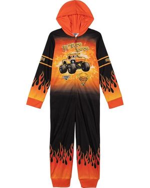 MONSTER JAM Fleece Hooded One Piece - Orange