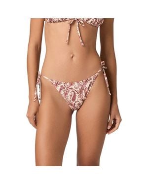 PAIGE Camille Side Tie Bikini Bottoms - Pink