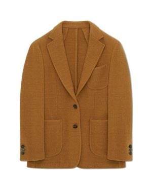 Fortela Benjamin Classic Wool Blend Blazer - Brown