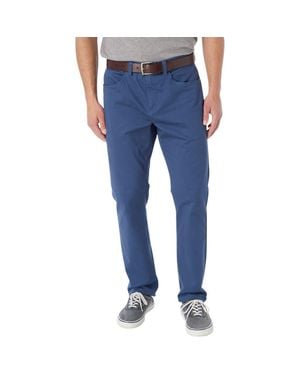 Fair Harbor Horizon Modern Fit Stretch Cotton Blend 5-Pocket Pants - Blue