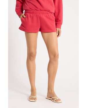 Florence By Mills Cozy Crush Sweat Shorts - Red