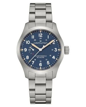 Hamilton Khaki Field Mechanical Power Reserve Bracelet Watch, 40Mm - Gray