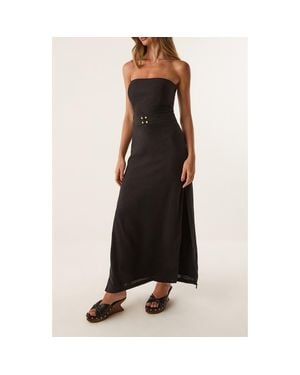 ViX Lian Strapless Cover-Up Maxi Dress - Black