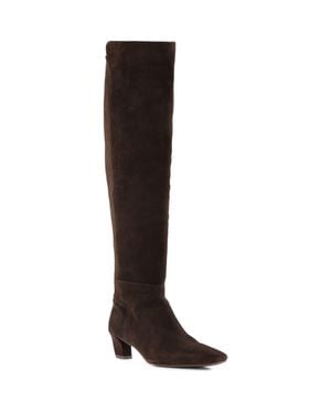 Seychelles Casting Call Leather Over The Knee Boot - Black