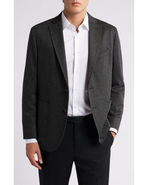 GRUNER 1949 Alfi Textured Knit Sport Coat - Black