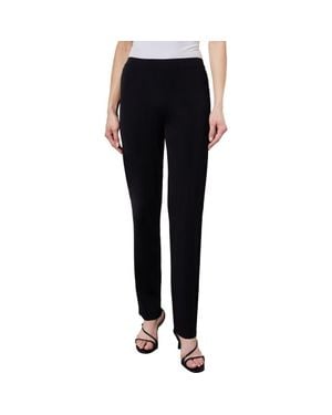 Ming Wang Straight Leg Knit Pants - Black
