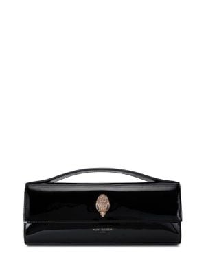 Kurt Geiger Long Bond Leather Top Handle Bag - Black