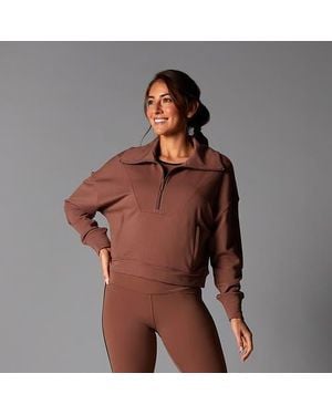 Tavi Everyday Cozy Half Zip - Brown
