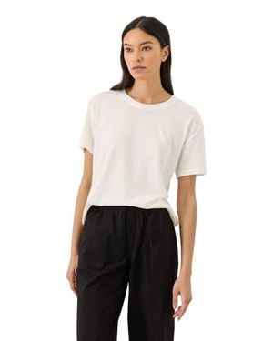 Pact Organic Cotton Featherweight Slub Relaxed Tee - White