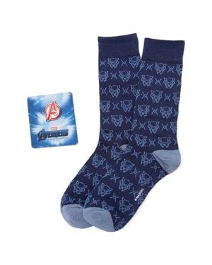 Cufflinks Inc. Panther Crew Socks & Lapel Pin - Blue