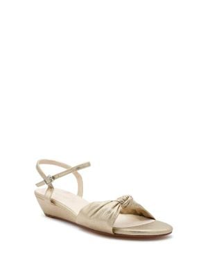 Touch Ups Rose Ankle Strap Wedge Sandal - Natural