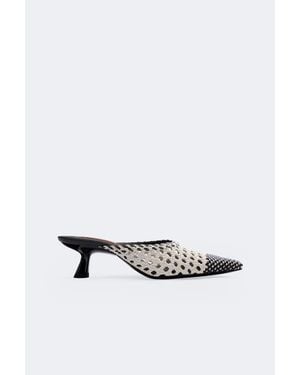 Simon Miller Woven Gala Mule Kitten Heel - White