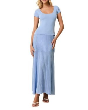 Solid & Striped The Bridget Knit Maxi Dress - Blue