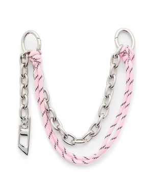 DIESEL Double Chain Bag Charm - Pink