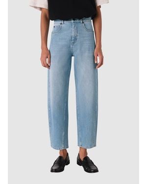 Whistles Stretch Barrel Leg Jean - Blue