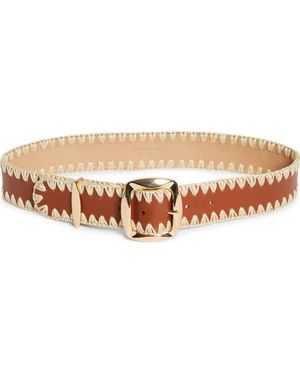 Zimmermann Kaia Leather Belt - Natural