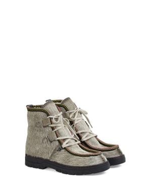 Penelope Chilvers Incredible Genuine Calf Hair Bootie - Multicolor