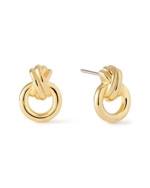 Ana Luisa Mini Remi Knot Stud Earrings - Metallic