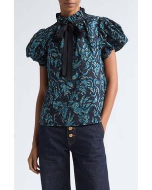 Ulla Johnson Estela Cotton Top - Green