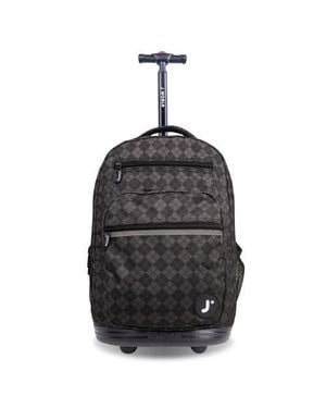 J World Sun Dance Laptop 20 Rolling Backpack - Black