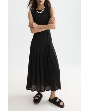Scotch & Soda Pleated Maxi Dress - Black