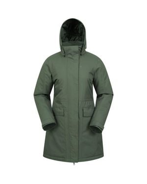 Mountain Warehouse Rain On Waterproof Padded Jacket - Green