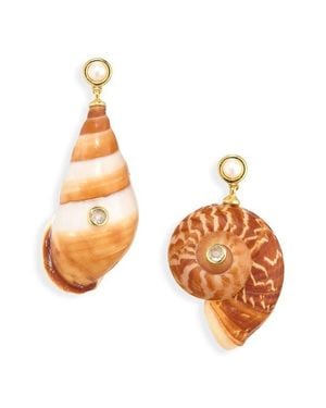 Eliou Caracol Drop Earrings - Metallic