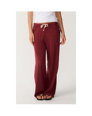 Rip Curl Classic Surf Wide Leg Pants - Red