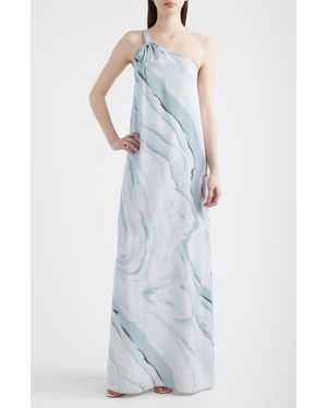 BOSS Dantea One-Shoulder Dress - Blue