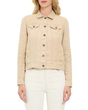 Michael Stars Linen Denim Jacket - Natural