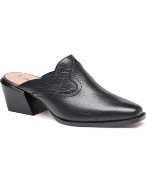 Johnston & Murphy Kalista Leather Mule - Black